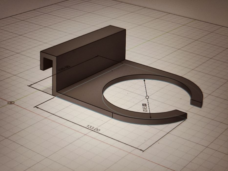 Uchwyt statyw na skarpetę filtracyjna akwarium morskie druk 3d