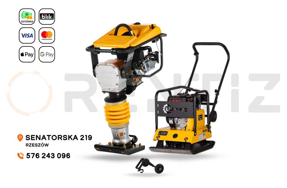 Zagęszczarka, Ubijarka, Skoczek, Stopa wibracyjna - Wynajem