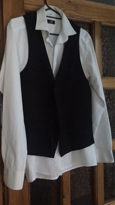 Biała koszula męska r. M Bella.