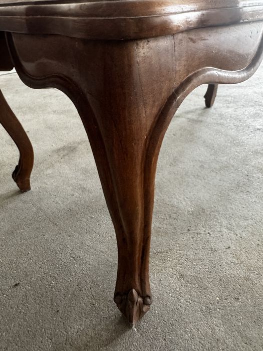 Mesa de centro mármore e madeira