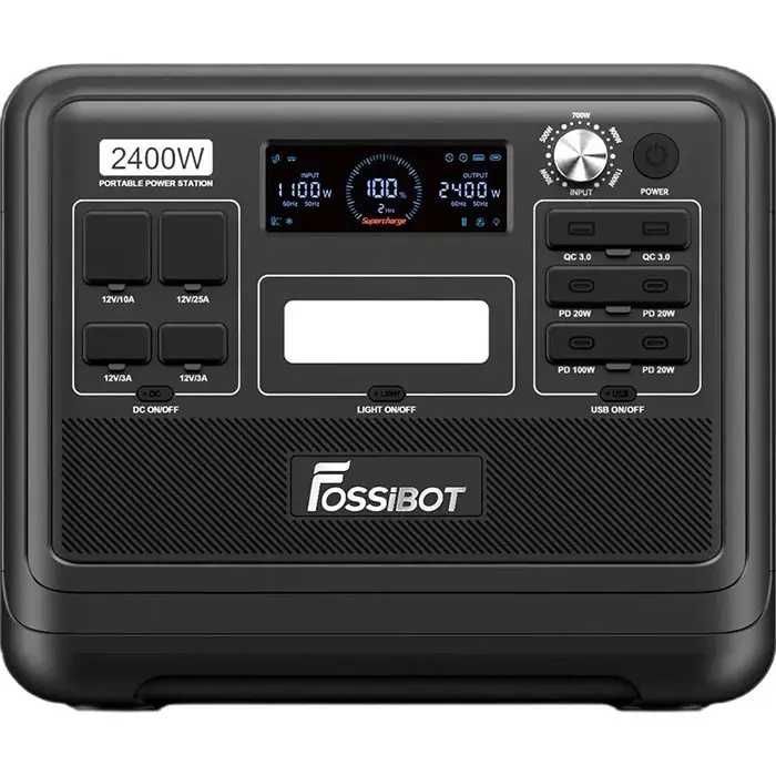 Зарядна станція FOSSiBOT F2400 2.4 кВт / 2.048 кВт·год LiFePO₄, 4800 Вт пік