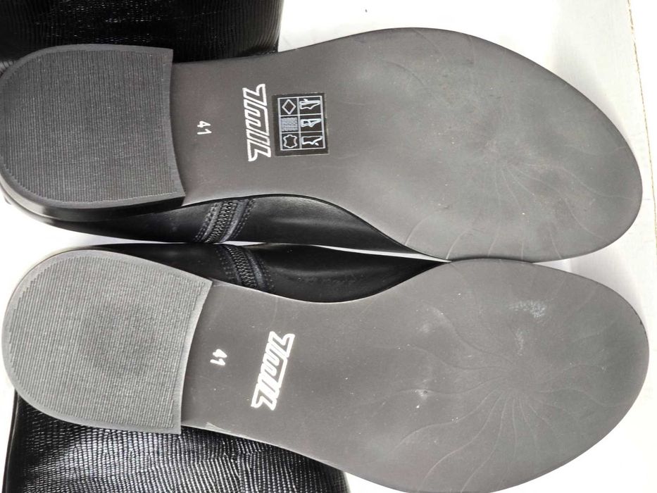Buty skórzane damskie (kozaki) 7 MIL, r.41 - nowe