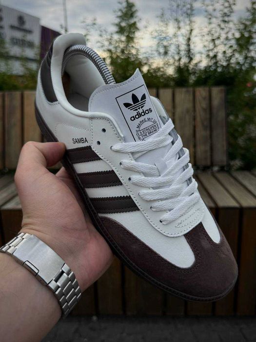 !ТОТАЛ РОЗПРОДАЖ! Adidas Samba White Brown 41 42 43 44 45