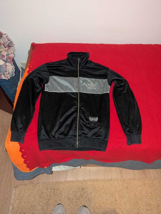 Casaco Adidas Preto e Prata