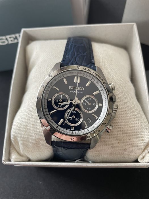 Seiko SBTR019 Chronograph Blue – NOWY