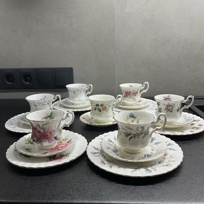 порцеляна Royal Albert - кавове тріо, кавова двійка/пара, молочник ns