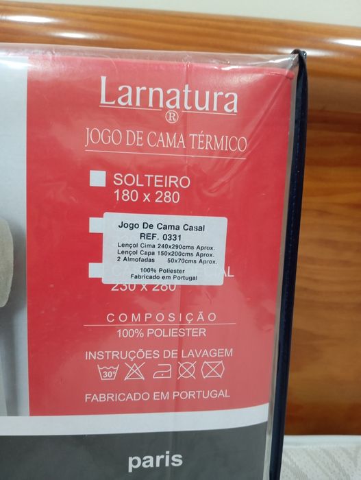 Jogo de cama de casal térmico (marca Larnatura)