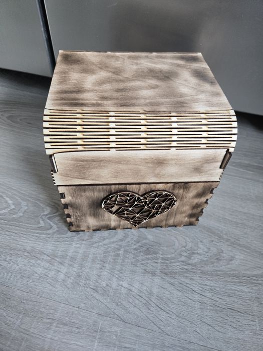 Retro pudełko sklejka nowe