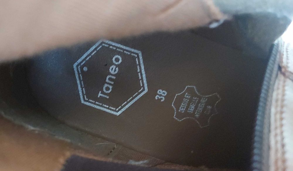 Kozaki skórzane karmelowe