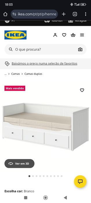 Cama dupla Ikea Hemnes