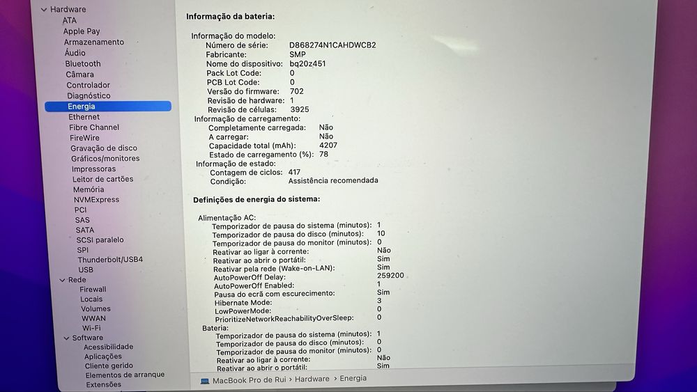 Apple Macbook pro 16 gb 2016