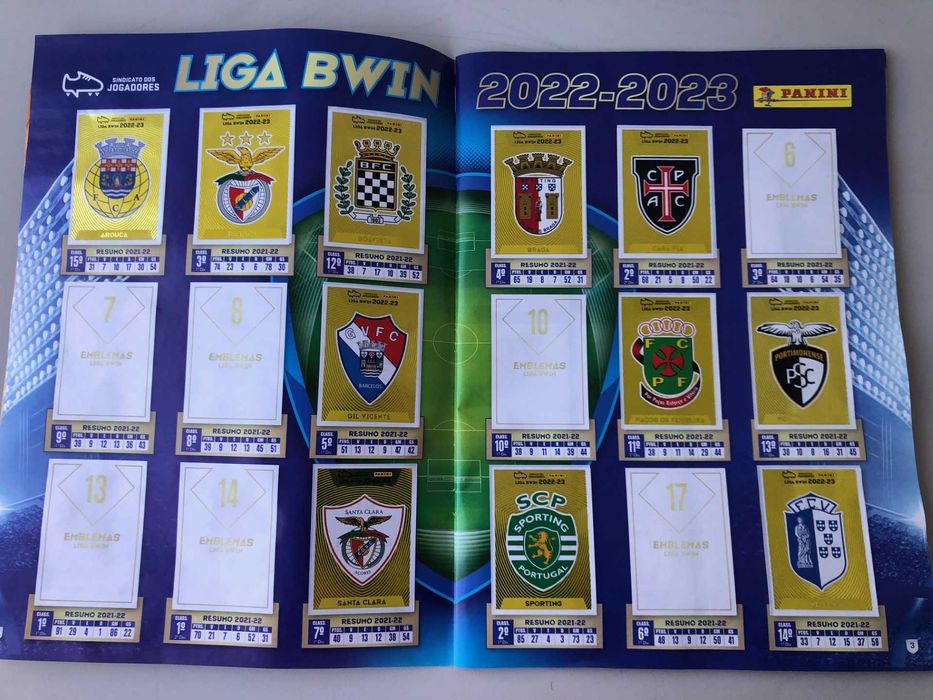 Coleção Cromos e Caderneta quase completa Futebol 22-23