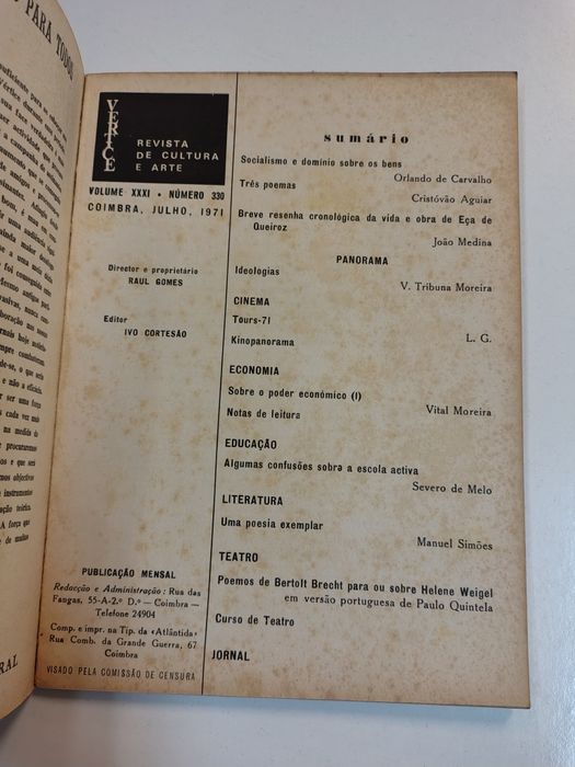 Revista Vértice, n° 330