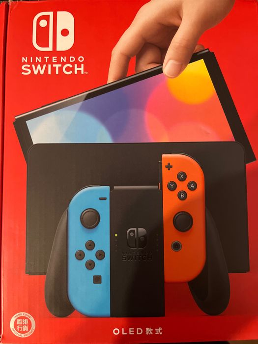 Nowa konsola Nintendo Switch OLED – przerobiona  + karta 256 GB + etui