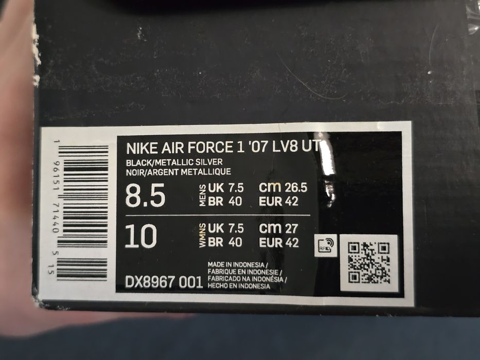 Buty Nike Air Force 1'07 LV8 UT Reflective odblaskowe