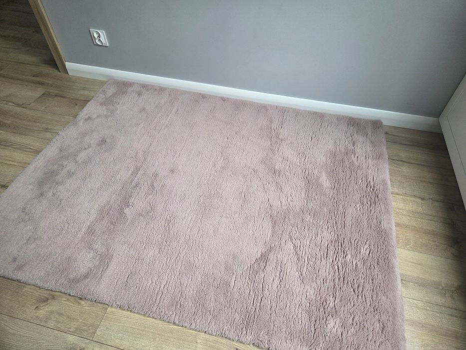 Dywan miękki pudrowy róż 120x160