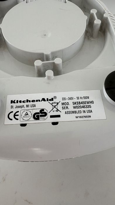 Blender kielichowy Kitchen Aid  biały 5KSB45EWH0