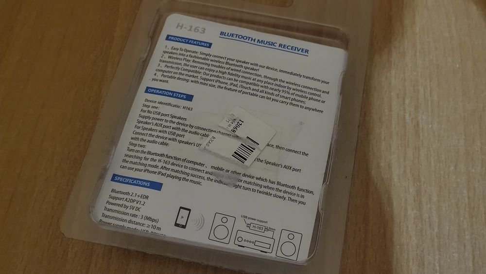 Odbiornik adapter przekaźnik bluetooth jack do auta przejściówka