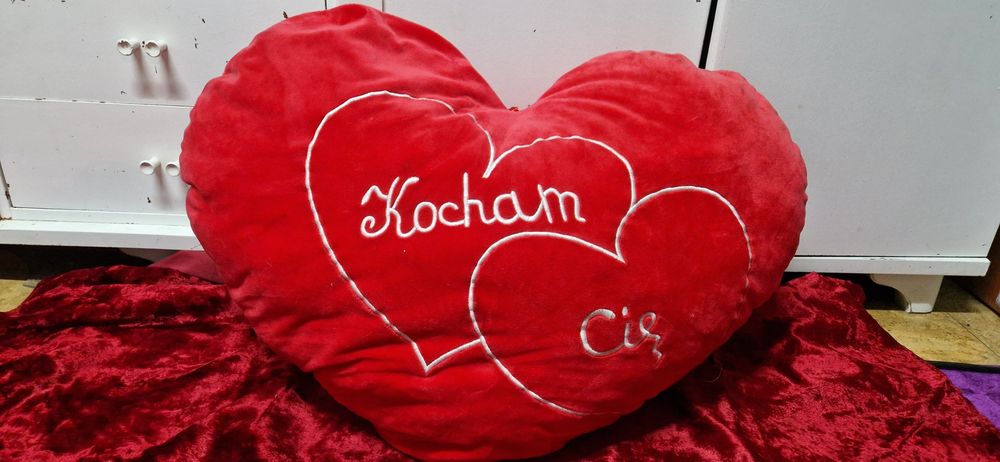 Duża poduszka Kocham Cię