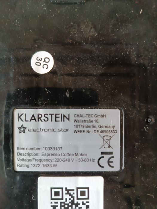 Sitko do ekspresu Klarstein   BellaVita Espresso