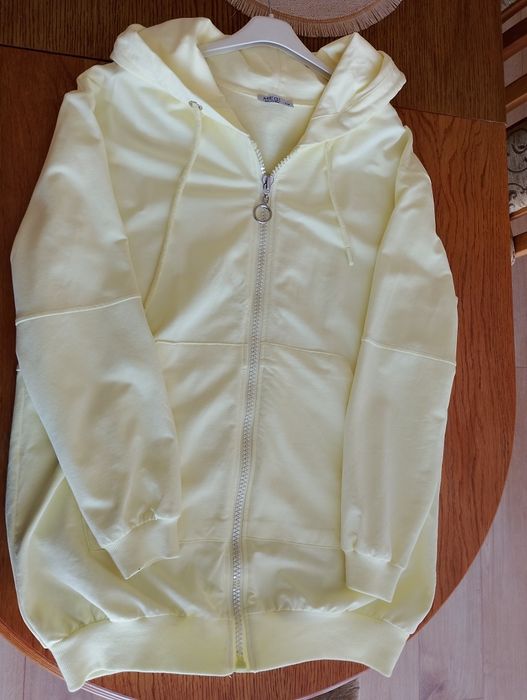 Bluza rozsuwana cytrynowa