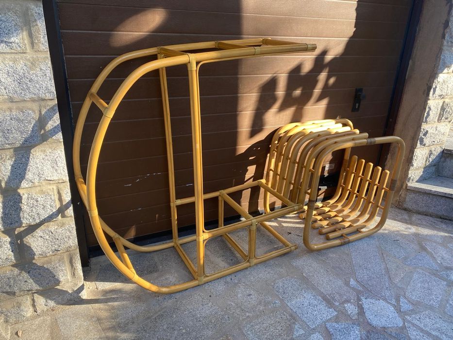 Conjunto de Móvel de Sala/Jardim em Bambu