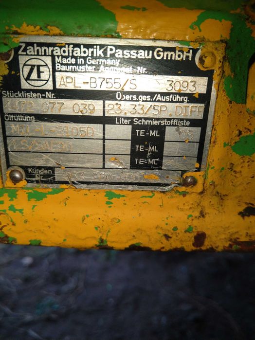 Most  ZF APL-B755/S (przedni lub tylny) – Kramer Allrad