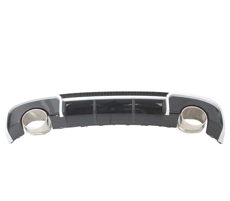 DIFUSOR PARACHOQUES TRASEIRO AUDI A3 8V 12-16 LOOK RS3 + PONTEIRAS