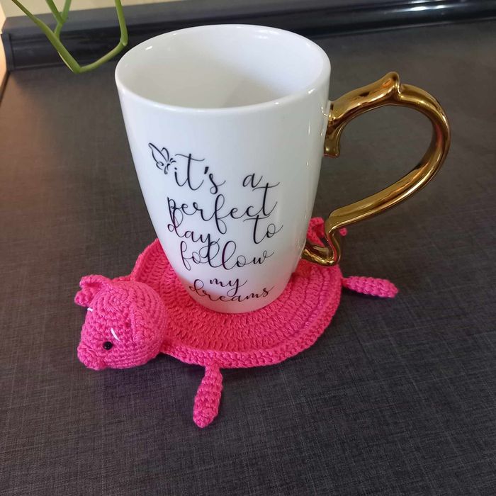 Świnka prosiaczek podkładka pod kubek