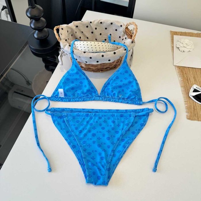 Crossheart niebieski strój kąpielowy Bikini
