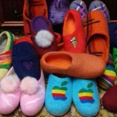 Тапочки валяные на заказ