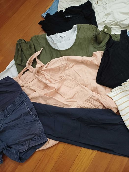 Conjuntode roupa grávida- maternidade