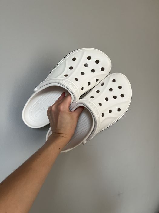 Крокси білі crocs жіночі bayaband white