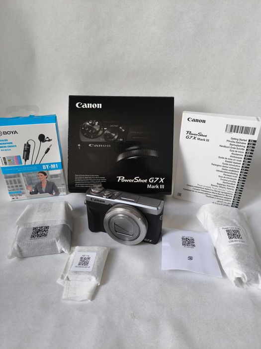 Фотоапарат Canon PowerShot G7 X Mark III Silver + мікрофон. Новий. Гарантія