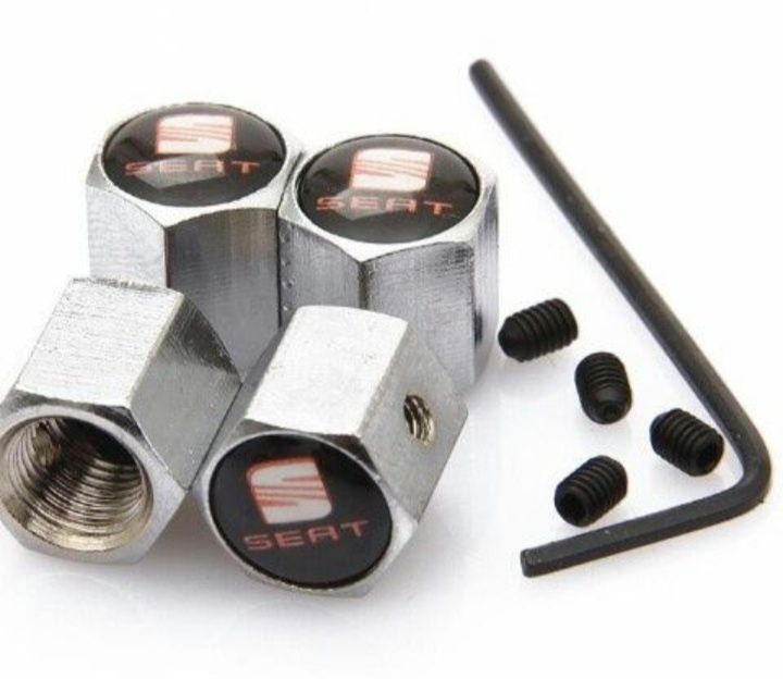 Pipos para pneus de carro ANTIi-ROUBO novos diversas marcas preto/crom