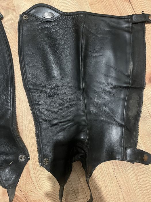 czarne czapsy / sztylpy hippica perfect fit