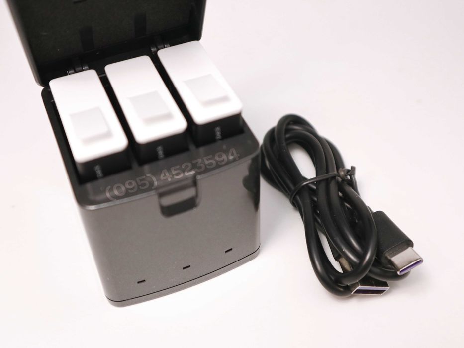 Зарядка бокс для 3х батарей GoPro Hero 13 Black зарядное устройство