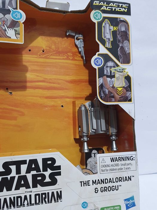 Figurki MANDALORIAN +GROGU 30cm interaktywne zabawki jezyk niemiecki