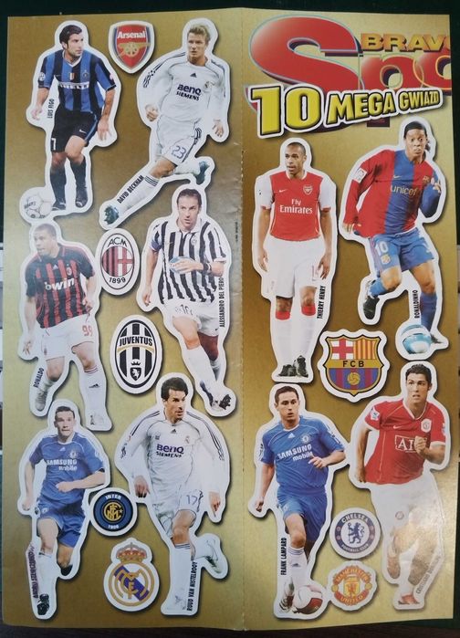 Naklejki legend piłkarskich Bravo Sport