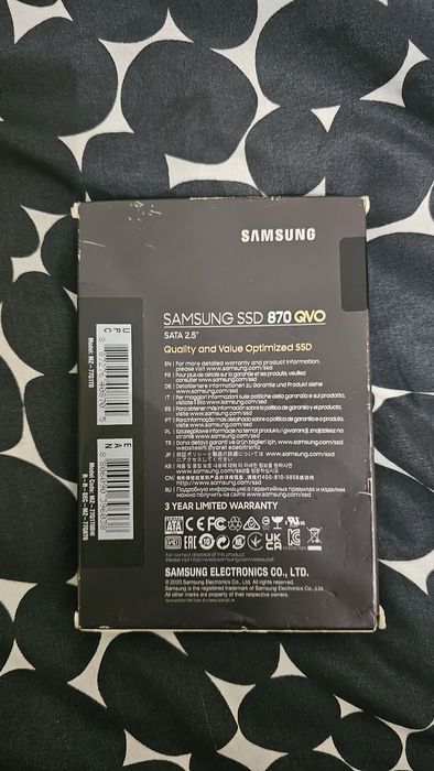 Disco Rígido Samsung 870 QVO SSD 1TB SATA3
Disco Rígido Samsung 870 QV