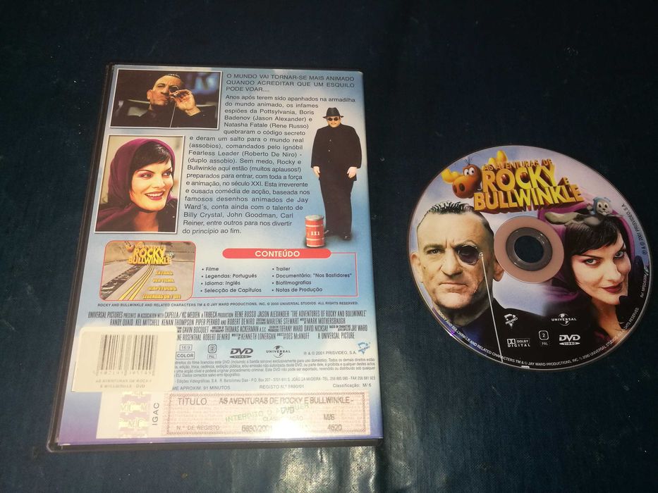 AS AVENTURAS DE ROCKY E BULLWINKLE	DVD (legendagem em Português))