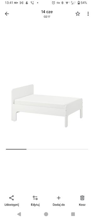 Łóżko dziecięce Ikea Släkt- wymiar -80/200- bez materaca