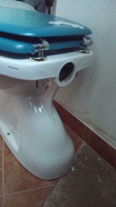 Sanita com tampo azul