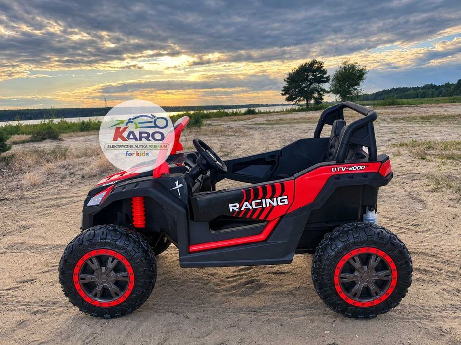 Pojazd na Akumulator Buggy ATV Racing 4x4 dla Dzieci Full LED MP3