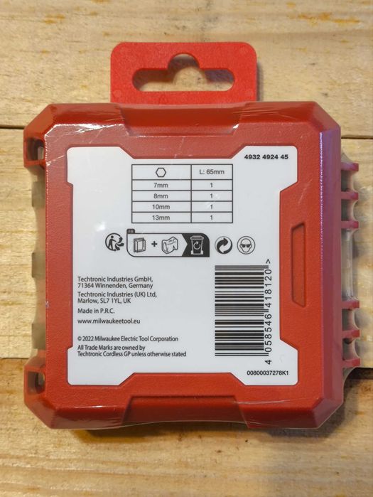 Nasadki Bity Udarowe Milwaukee Magnetyczne 7 - 13 HEX Imbus Zakrętarka
