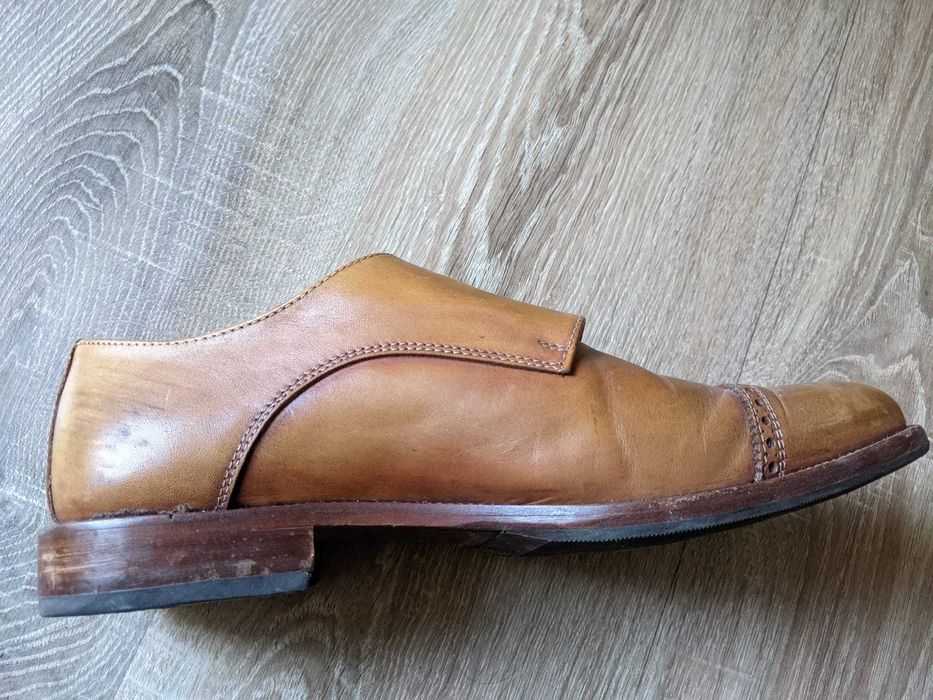 Buty męskie Salvo Barone roz. 43 naturalna skóra hand made jakość