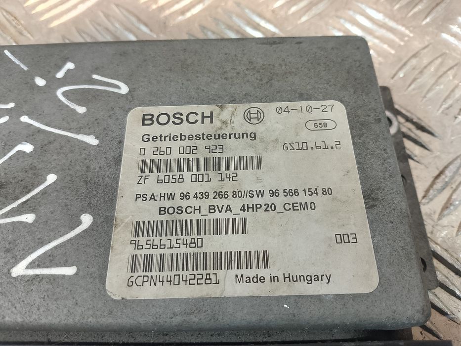 Sterownik Skrzyni Biegów  Citroen C5 I 1 Lift 2.0 Hdi Bosch 0260002923