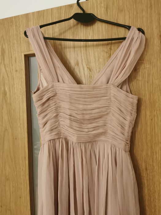 Sukienka wieczorowa Next Lipsy r. 36 maxi, pink