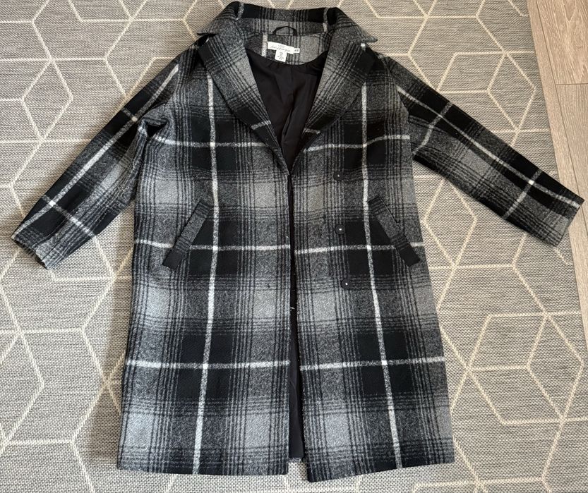 Пальто в гироку клітку H&M