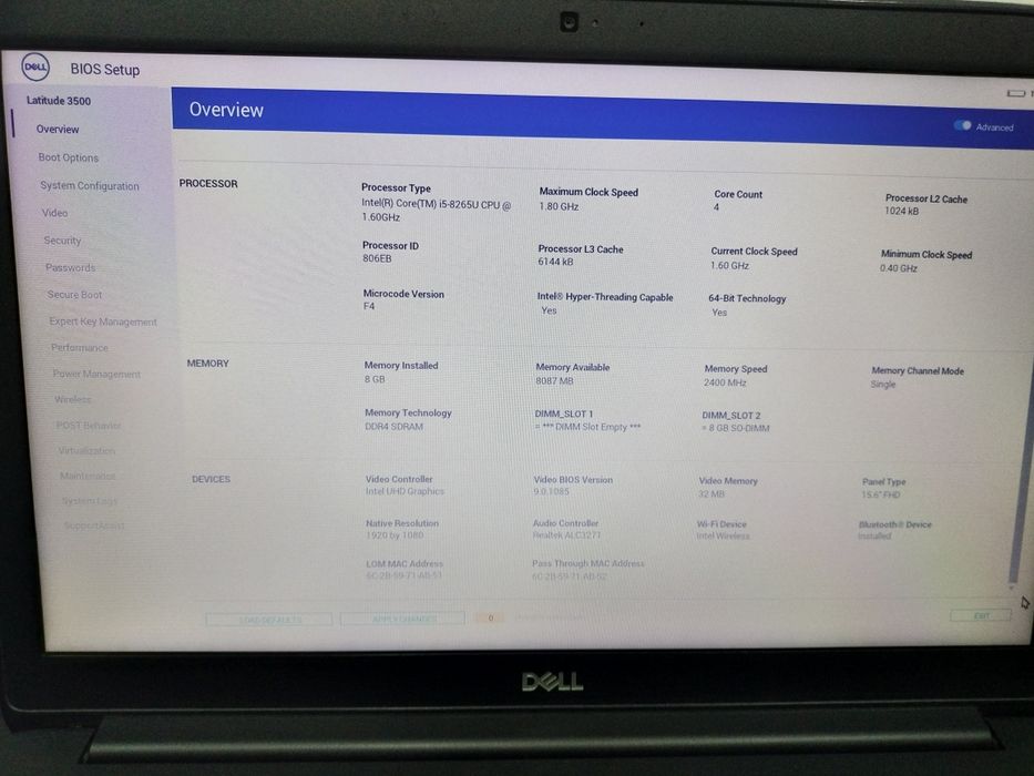Dell Latitude 3500